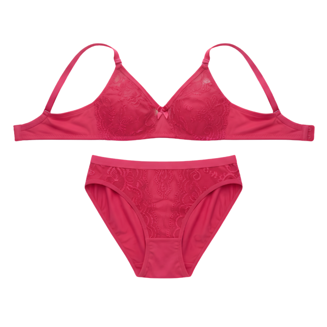 Women’s Lace Bra & Panty Set (PURPLE)