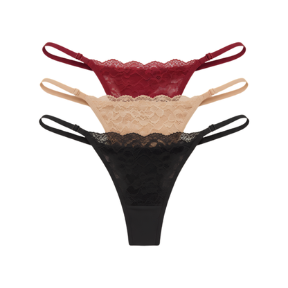 Women’s Lace Thong Panty – Pack of 3