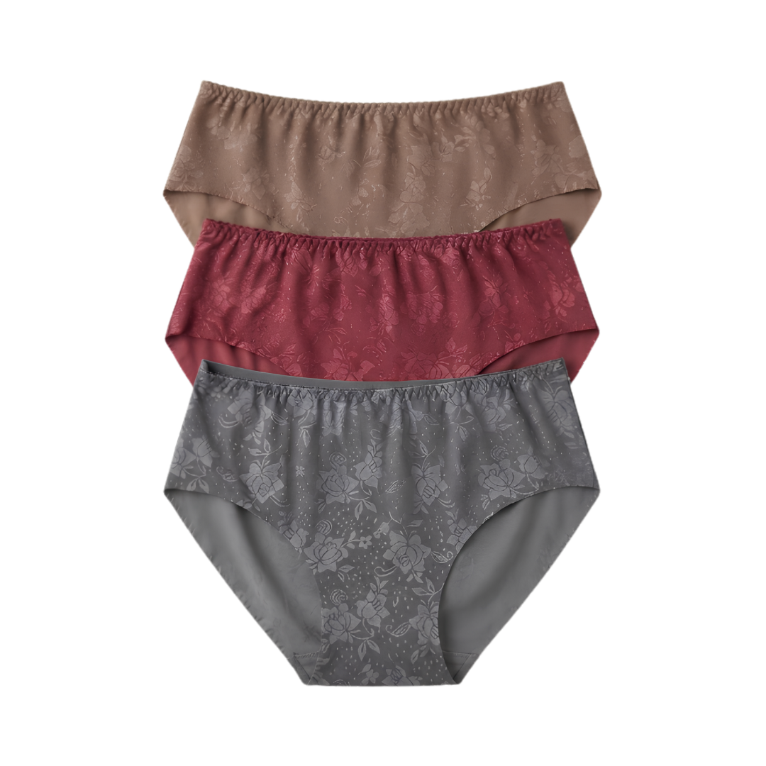 Women’s Floral Print Briefs – Pack of 3