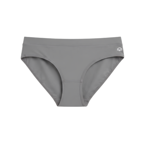 Women’s Solid Brief Panty – (GREY)