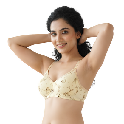 Floral Printed Padded Bra & Panty Set