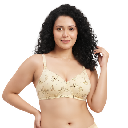 Floral Printed Padded Bra & Panty Set