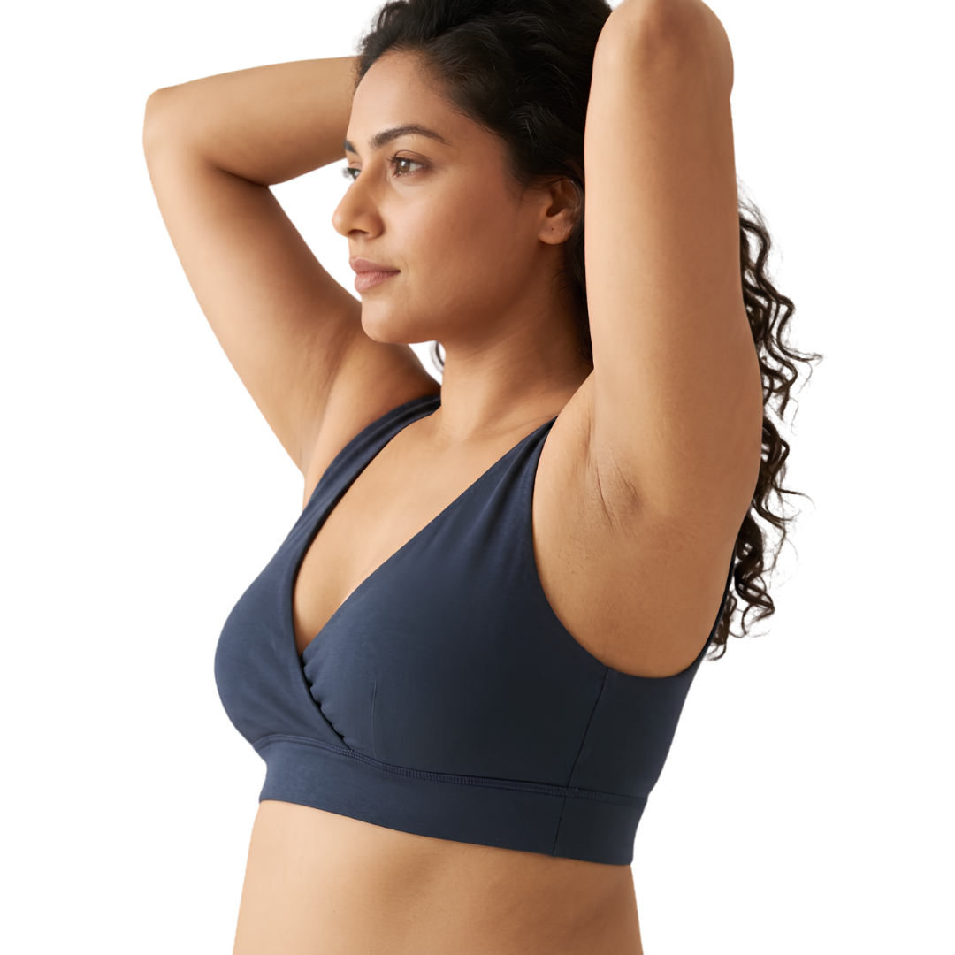 Women’s Navy Blue Seamless Comfort Bra