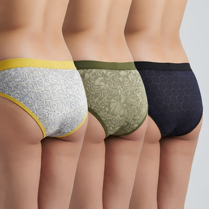 Women’s Printed Briefs – Pack of 3