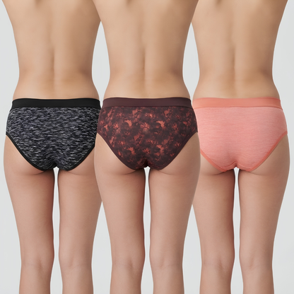 Women’s Printed Briefs – Pack of 3