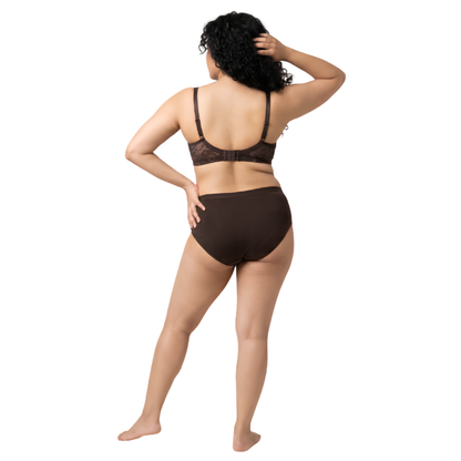 Women’s Printed Padded Bra & Panty Set (BROWN)