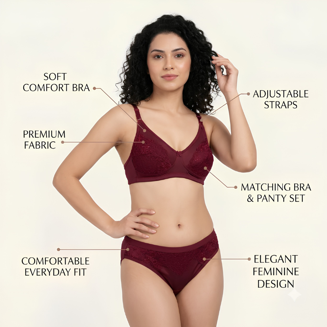 Women’s Lace Bra & Panty Set