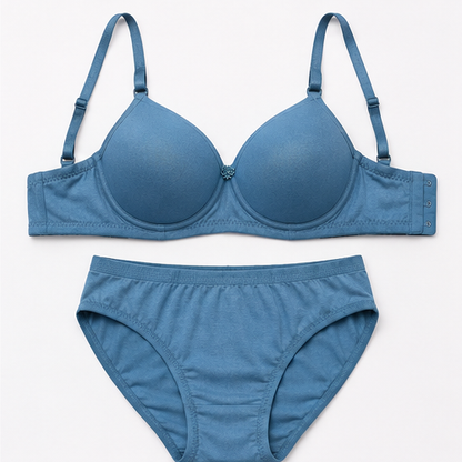 Women’s blue Lightly Padded Bra & Panty Set