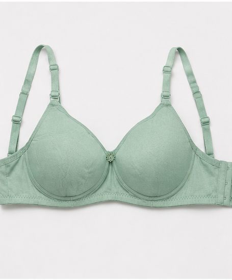 Women’s Green Lightly Padded Bra & Panty Set